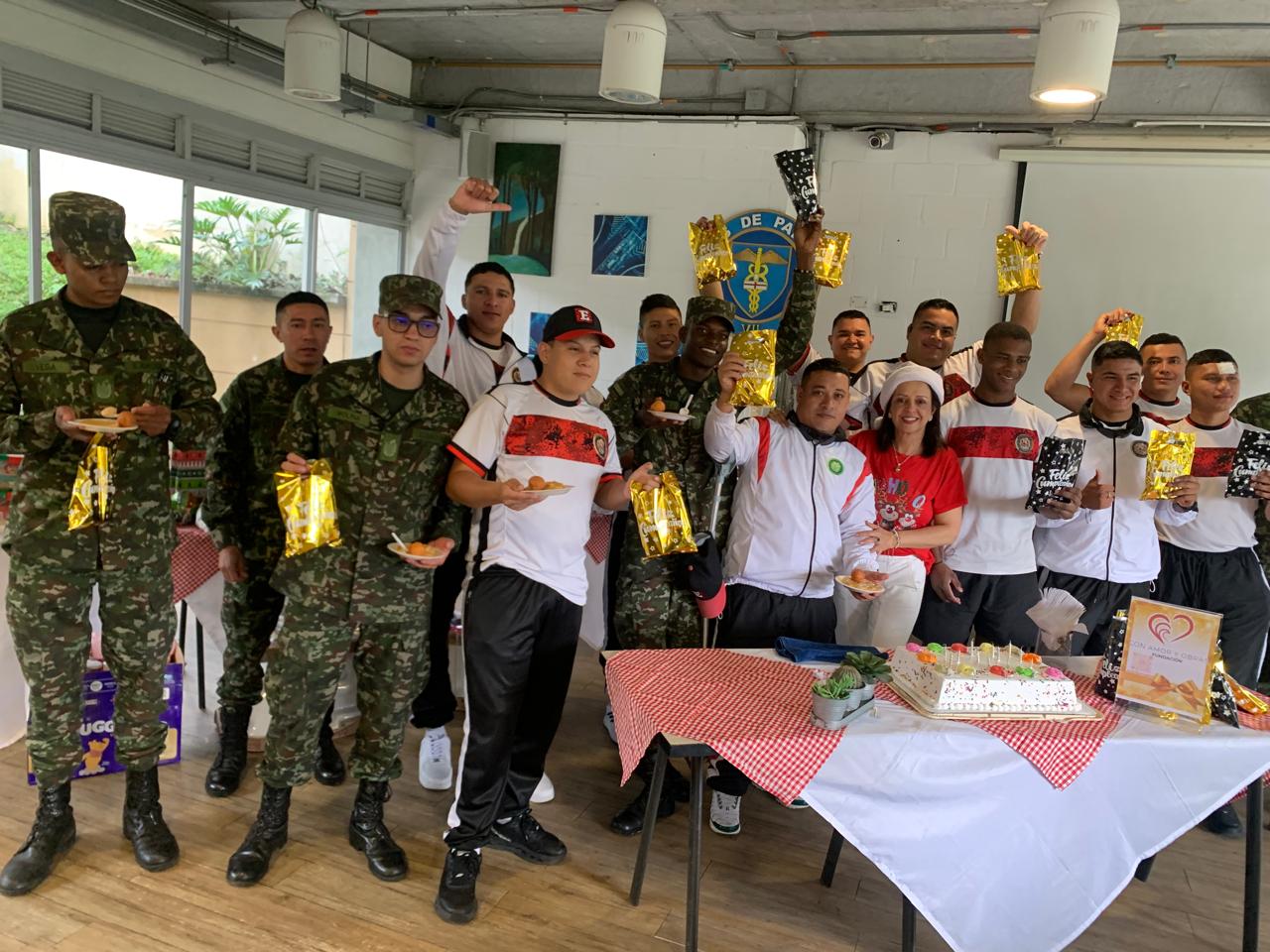 Cumpleaños con militares heridos